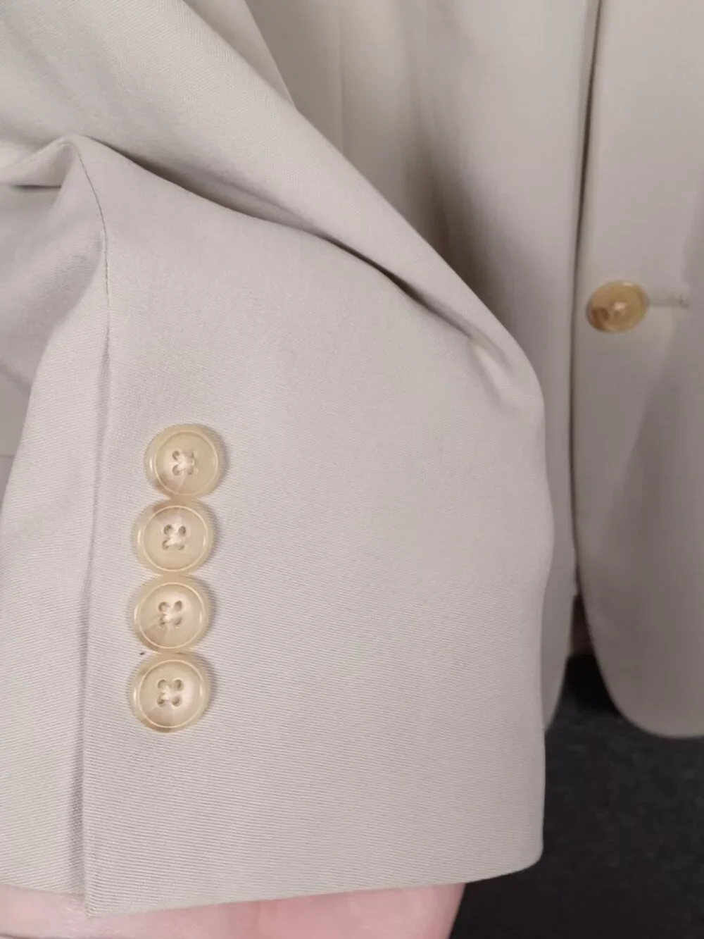 Nautica Blazer Men's 44R Beige Sport Coat Jacket Casual Business Silk